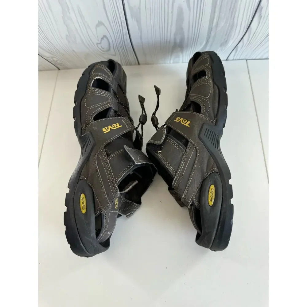 TEVA Forebay Sandals Men’s Size 11 Sport Hiking Turkish Coffee ShocPad (READ)